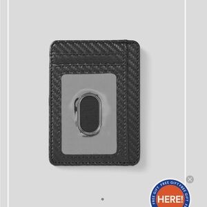 HALARA Black PU Card Holder NWT